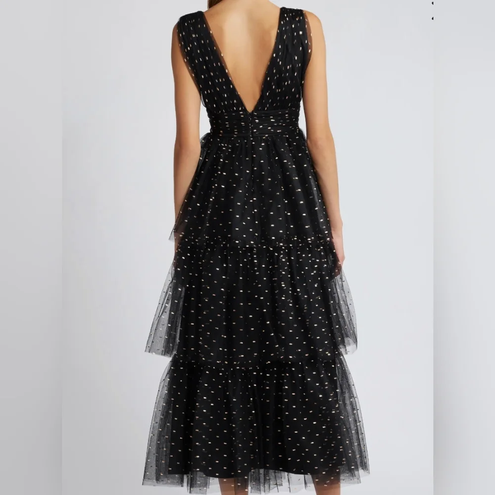 Lulus Tiered Cocktail Dress - Picture 2 of 3